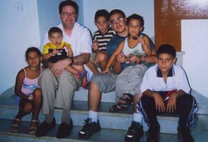 Long history of Cuba advocacy: Al Fox in 1999, visiting the family of 'rafter boy' Elián González.
