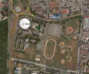 The Ciudad Deportiva compound. Photo: Google Maps