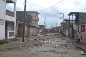 Street in Baracoa Tuesday morning