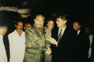 Fidel Castro and Allan in Havana, 1994
